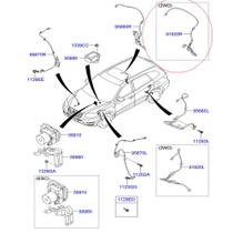 Sensor ABS Velocidade Traseiro Esquerdo Santa Fe 4WD 4X2 Sensor ABS Velocidade Traseiro Esquerdo Santa Fe 4WD 4X2