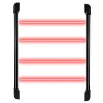 Sensor Barreira Tipo Cerca 4 Feixes 100 Metros IVA 7100 QUAD BLACK Intelbras