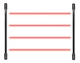 Sensor Barreira Tipo Cerca 4 Feixes Iva 7100 Quad Intelbras