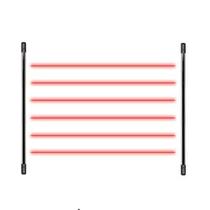 Sensor Barreira Tipo Cerca 6 Feixes 100m IVA 7100 HEXA Intelbras