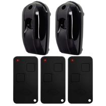 Sensor de Barreira Infravermelho Ativo 30 Metros Sia30fs + 3 Controles Ntx Preto 2 Canais Rossi