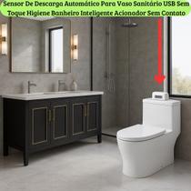 Sensor De Descarga Automático Para Vaso Sanitário Privada USB Sem Toque Higiene Banheiro Inteligente Acionador Sem Contato