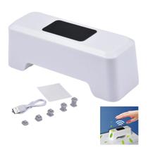 Sensor de Descarga Inteligente Automatico Bateria Recarregavel USB Vaso Sanitario Privada Banheiro Lavabo Casa Hotel Restaurante Comercial Residencia