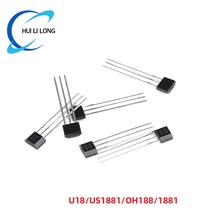 Sensor De Efeito Hall U18 US1881 OH1881 TO-92, 100 Peças, Interruptor Detector Magnético Para Motor