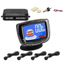 Sensor De Estacionamento 4 Pontos Com Tela Lcd Entrada 12V - Knup