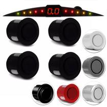 Sensor De Estacionamento 4 Pontos Universal Display LED Colorido Branco Preto Vermelho Prata Grafite