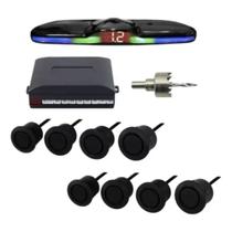 Sensor De Estacionamento 8 Pontos Com Display Emborrachado