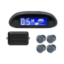 Sensor de Estacionamento Automotivo com Monitor LED e 4 Sensores - Detector de Radar