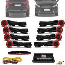 Sensor de Estacionamento Embutido 8 Pontos 16mm Preto KX3 Sensor de Estacionamento Embutido 8 Pontos 16mm Preto KX3