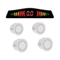 Sensor De Estacionamento Kx3 4 Pontos Display Branco Sensor De Estacionamento Kx3 4 Pontos Display Branco