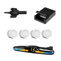 Sensor De Estacionamento Kx3 Universal 4 Sensores Branco Sensor De Estacionamento Kx3 Universal 4 Sensores Branco