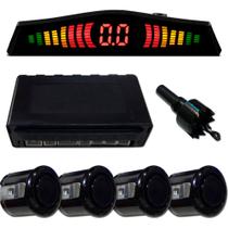 Sensor de Estacionamento Preto 4 Pontos Universal Sensor de Estacionamento Preto 4 Pontos Universal