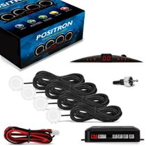 Sensor de Estacionamento Ré Branco Positron 4 Pontos 20mm Sensor de Estacionamento Ré Branco Positron 4 Pontos 20mm