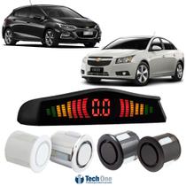 Sensor De Estacionamento Ré Display Led Chevrolet Cruze - Tech One