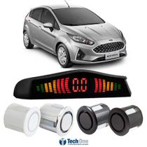 Sensor De Estacionamento Ré Display Led Ford New Fiesta - Tech One