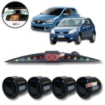 Sensor De Estacionamento Ré Visor Slim Renault Sandero Todos