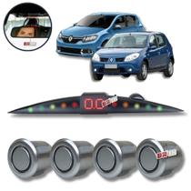 Sensor De Estacionamento Ré Visor Slim Renault Sandero Todos