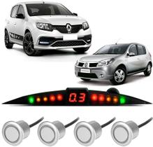 Sensor De Estacionamento Ré Visor Slim Renault Sandero Todos