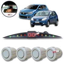 Sensor De Estacionamento Ré Visor Slim Renault Sandero Todos