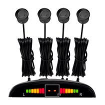 Sensor De Estacionamento Roadstar Rs304br - Preto Fosco Sensor De Estacionamento Roadstar Rs304br - Preto Fosco