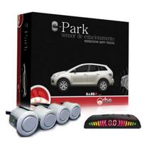 Sensor de Estacionamento Traseiro Branco Display Slim 4 Pontos Orbe Sensor de Estacionamento Traseiro Branco Display Slim 4 Pontos Orbe