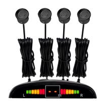 Sensor de Estacionamento Traseiro RS304BR Preto Brilhante com 4 Cápsulas Roadstar Brasil Sensor de Estacionamento Traseiro RS304BR Preto Brilhante com 4 Cápsulas Roadstar Brasil