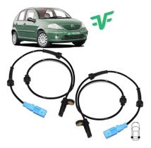 Sensor de freio abs citroen c3 1.4 1.6 2003 á 2012 traseiro direito/esquerdo kit c/2