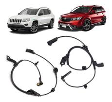 Sensor de freio abs dodge journey fiat freemont jeep compass 2009 á 2015 dianteiro lado esquerdo + l