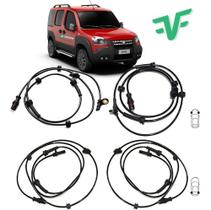 Sensor de freio abs fiat doblo adventure 2002 á 2018 dianteiro/traseiro direito/esquerdo kit c/4 Sensor de freio abs fiat doblo adventure 2002 á 2018 dianteiro/traseiro direito/esquerdo kit c/4