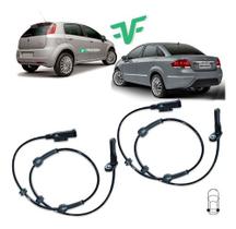 Sensor de freio abs fiat linea punto 2007 á 2017 traseiro direito/esquerdo kit c/2 Sensor de freio abs fiat linea punto 2007 á 2017 traseiro direito/esquerdo kit c/2