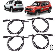 Sensor de freio abs jeep renegade 2015 á 2017 traseiro/dianteiro - kit c/4 unidades