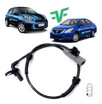 Sensor de freio abs nissan march 1.0 1.6 versa 1.0 1.6 2012 á 2021 traseiro esquerdo