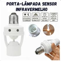 Sensor de Movimento E27 com Fotocélula para Áreas Externas