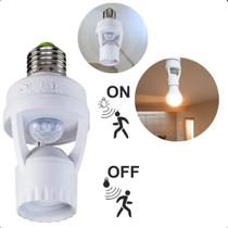 Sensor de Movimento E27 com Fotocélula para Lâmpadas LED de Alta Eficiência e Baixo Consumo Sensor de Movimento E27 com Fotocélula para Lâmpadas LED de Alta Eficiência e Baixo Consumo