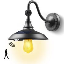 Sensor de movimento impermeável de alumínio solar Barn Light Side
