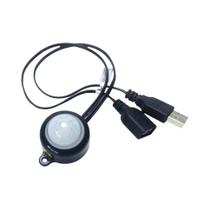 Sensor De Movimento Infravermelho PIR Ajustável Com Conector USB DC 5V 12V 24V Para Fita De LED E
