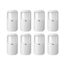 Sensor De Movimento Infravermelho Sem Fio Branco 433MHz EV1527 Para Sistema De Alarme De Segurança Sensor De Movimento Infravermelho Sem Fio Branco 433MHz EV1527 Para Sistema De Alarme De Segurança