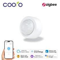 Sensor De Movimento Mini PIR Zigbee Detector Infravermelho Alarme Funciona Com Alexa Google Home Sensor De Movimento Mini PIR Zigbee Detector Infravermelho Alarme Funciona Com Alexa Google Home