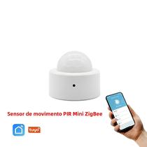 Sensor De Movimento Pir Zigbee Sem Fio Mini Detector Infravermelho Tuya Vida Inteligente Alexa