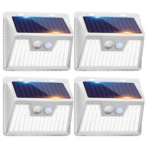 Sensor de movimento Solar Lights Peasur White 140 LED, pacote com 6 Sensor de movimento Solar Lights Peasur White 140 LED, pacote com 6