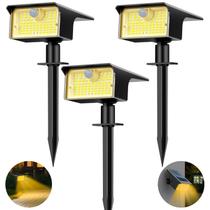Sensor de movimento Solar Spot Lights nipify, pacote com 3, 62 LED, branco quente Sensor de movimento Solar Spot Lights nipify, pacote com 3, 62 LED, branco quente