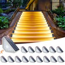 Sensor de movimento solar Step Lights Kondras, pacote com 16, à prova d'água