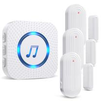 Sensor de porta Chime SanJie 3 sensores+1 receptor com alcance de 600 m Sensor de porta Chime SanJie 3 sensores+1 receptor com alcance de 600 m