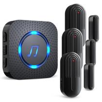 Sensor de porta Chime SanJie para portas abertas, alcance de 600 m, 55 sinos