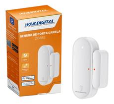 Sensor De Porta E Janela Inteligente Zigbee Novadigital Tuya Smart Life App Branco