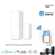 Sensor De Porta Inteligente WiFi ONENUO Compatível Com Alexa E Google Home, Detector De Abertura E