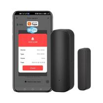 Sensor De Porta/Janela Inteligente WiFi Com Bateria, Controle Por Voz Alexa Google Home, Alarme Para