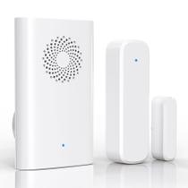 Sensor de porta sem fio Chime AMHEY, alcance de 500 pés, volume ajustável Sensor de porta sem fio Chime AMHEY, alcance de 500 pés, volume ajustável