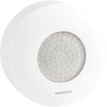 Sensor de Presença 360 de Sobrepor em Teto Tramontina Bivolt com Fotocélula Branco