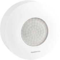 Sensor de Presença 360 de Sobrepor em Teto Tramontina Bivolt com Fotocélula Branco